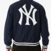 2009 World Series Navy Varsity NY Yankees wool jacket Back
