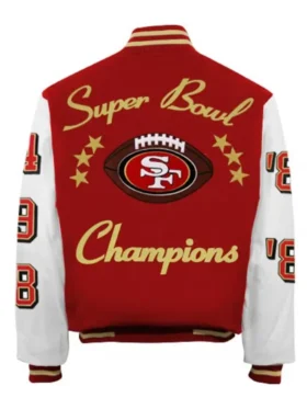 49ers super bowl jacket Back