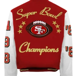 49ers super bowl jacket Back