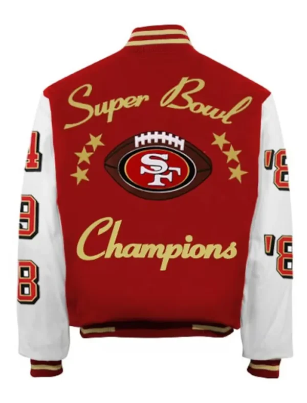 49ers super bowl jacket Back