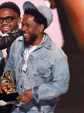 67th Annual GRAMMY Awards Kendrick Lamar Denim Jacket sale