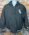 90s Vintage Chicago Black White Sox Starter Jacket