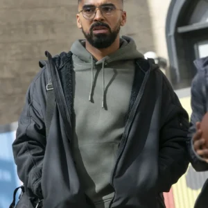 Abbott Elementary S04 Matthew Law Black Hooded Jacket