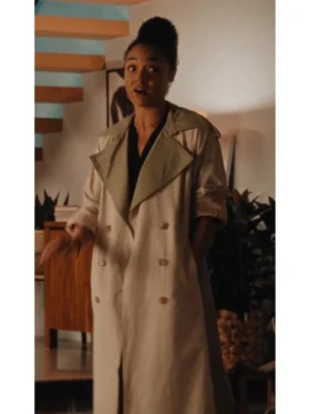 Aisha Dee Apple Cider Vinegar Beige Trench Coat