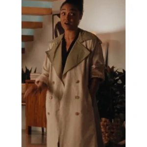 Aisha Dee Apple Cider Vinegar Beige Trench Coat