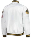 Aiyana Boston Bruins Hometown LW White Satin Jacket Back