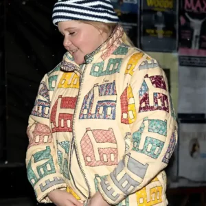 Amy Schumer Cottage House Patchwork Quilted Jacket For Sale