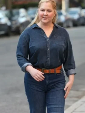 Amy Schumer Kinda Pregnant Denim Suit