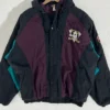 Anaheim Ducks Black Vintage Bomber Jacket