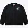 Anaheim Ducks Black Zipper Bomber Jacket