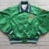 Anaheim Ducks Green Bomber Full Snap Jacket