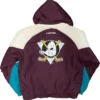 Anaheim Ducks Vintage Bomber Hooded Jacket Back