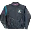 Anaheim Ducks Vintage Leather Zipper Jacket