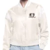 Anaheim Ducks White Bomber Jacket