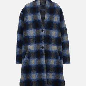 Anna Devane General Hospital Blue Plaid Coat For Sale