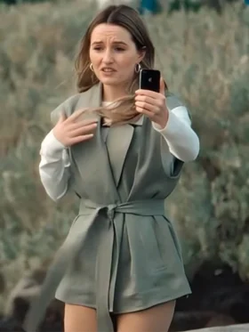 Apple Cider Vinegar Kaitlyn Dever Belted Vest