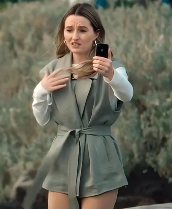 Apple Cider Vinegar Kaitlyn Dever Belted Vest