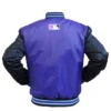 Arizona Diamondbacks Purple Vintage Bomber Jacket Back