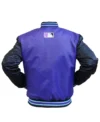 Arizona Diamondbacks Purple Vintage Bomber Jacket Back