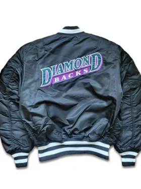 Arizona Diamondbacks Satin Ma 1 Bomber Jacket