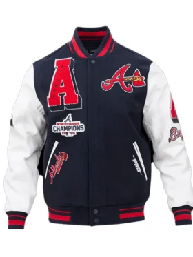 Atlanta Braves Letterman Wool Varsity Jacket