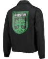 Austin Black Full Snap Bomber Jacket 1