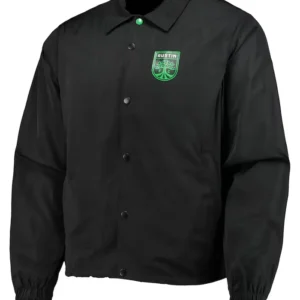 Austin Black Full Snap Bomber Jacket