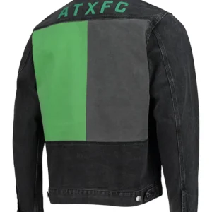 Austin FC Black Jean Full Snap Jacket 1