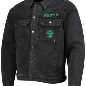 Austin FC Black Jean Full Snap Jacket