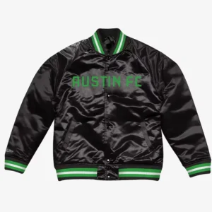 Austin FC Satin Black Bomber Jacket