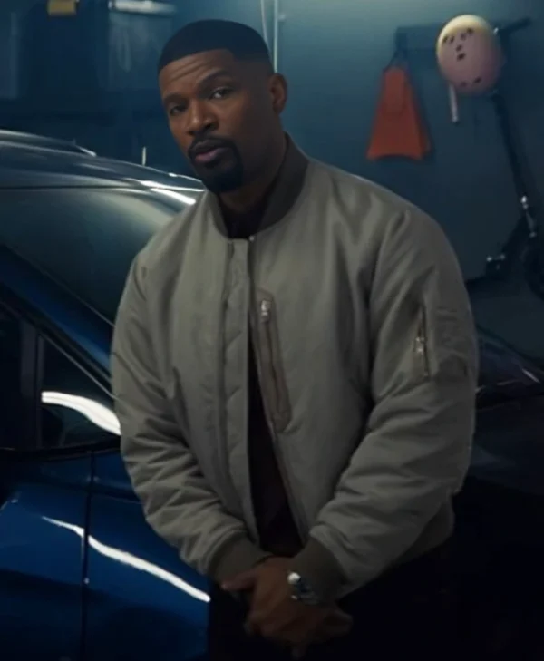 Back in Action Jamie Foxx Grey Jacket front