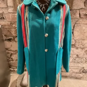 Beautiful 1950s Ganscraft Swing Vintage Chimayo Blanket Jacket