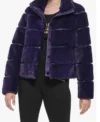 Bela Ghosts US S04 Purple Fur Jacket For Sale