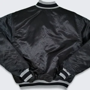 Black Bomber Spurs Vintage Jacket Back