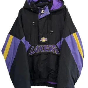Black Bomber Vintage lakers starter jacket 90s