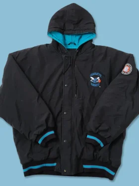 Black Charlotte Hornets Starter Jacket