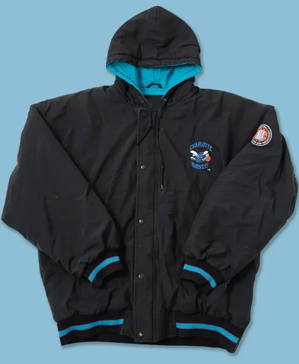 Black Charlotte Hornets Starter Jacket