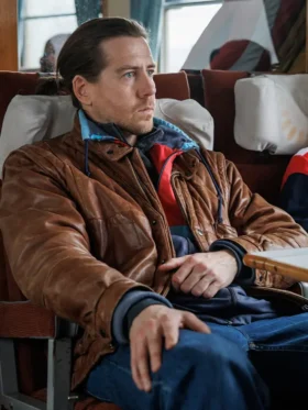 Blindspar S01 Pal Sverre Hagen Brown Leather Jacket Front