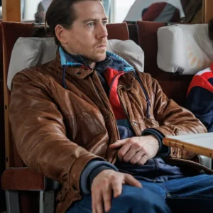 Blindspar S01 Pal Sverre Hagen Brown Leather Jacket Front