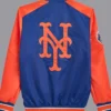 Blue And Orange Bomber Mets Starter Jacket Back
