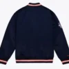 Blue And Orange Full Snap Astros Bomber Jacket Back