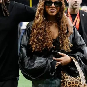 Blue Ivy Super Bowl LIX Halftime Show 2025 Leather Jacket