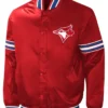 Blue Jays Red Starter Slider Varsity Jacket