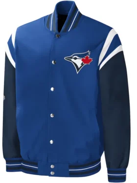Blue Jays Starter Royal And Navy Varsity Jacket
