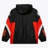 Bomber Hooded Pull Over Sf Giants Jacket Vintage Back