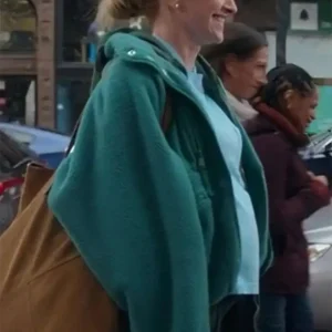 Brianne Howey Kinda Pregnant Hooded Jacket right