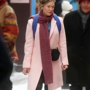 Bridget Jones Mad About The Boy Renee Zellweger Pink Coat