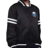Buffalo Sabres Black Satin Bomber Jacket