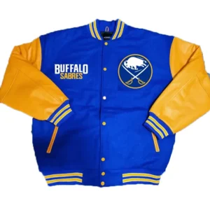 Buffalo Sabres Blue And Gold Varsity Jacket
