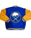 Buffalo Sabres Blue And Gold Varsity Jacket Back
